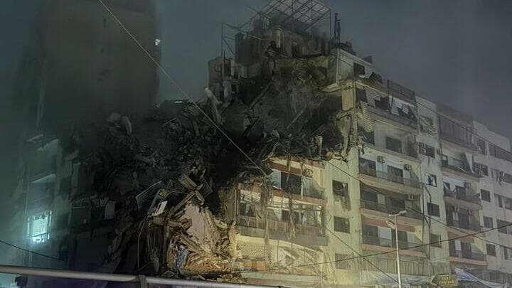 נזקי אחת התקיפות בדאחייה תקיפה ב דאחייה בביירות