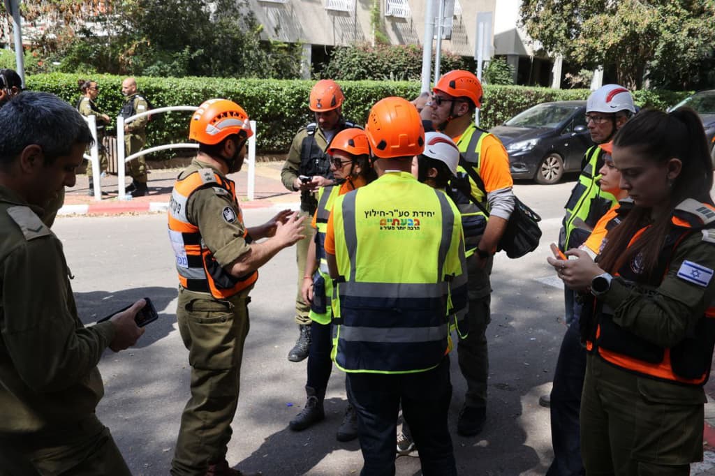 זירת הפגיעה בגבעתיים