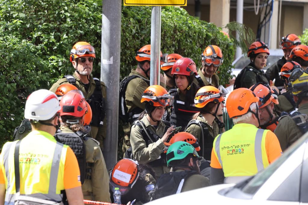 זירת הפגיעה בגבעתיים