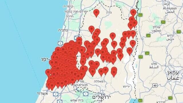 שיגורים מאיראן: אזעקות במרכז