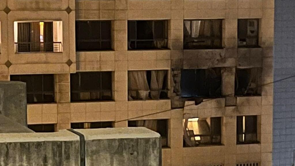 המלוון שהותקף ברובע ראושה שבביירות 