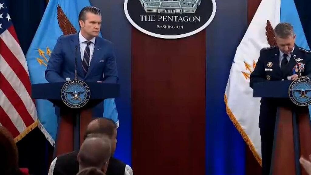 הצהרה פיט הגסת והגנרל דן קיין בנושא המלחמה באיראן