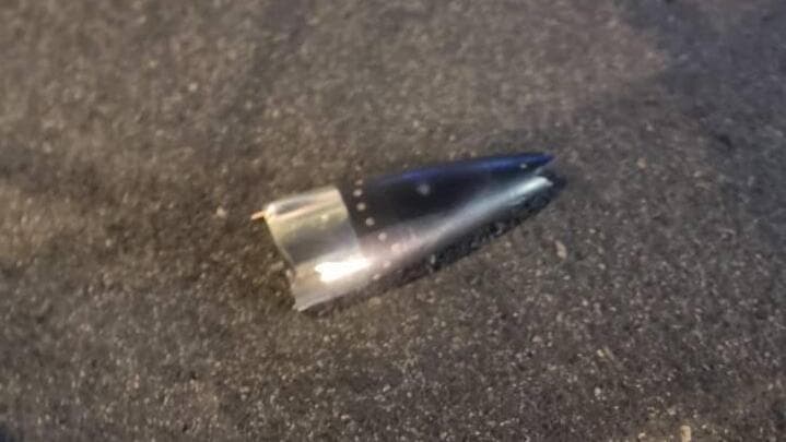 חלק מהמיירט שנפל באזור ירושלים