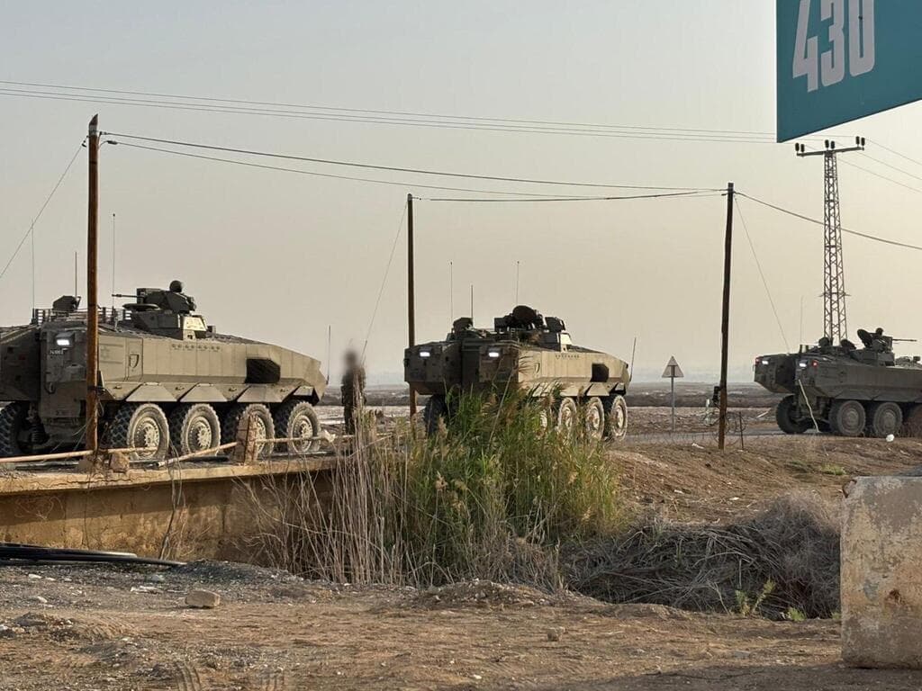 תרגיל של כוחות צה"ל באזור הבקעה והעמקים