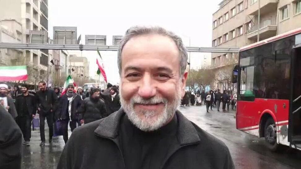 שר החוץ של איראן עבאס עראקצ'י בחגיגות יום ירושלים באיראן