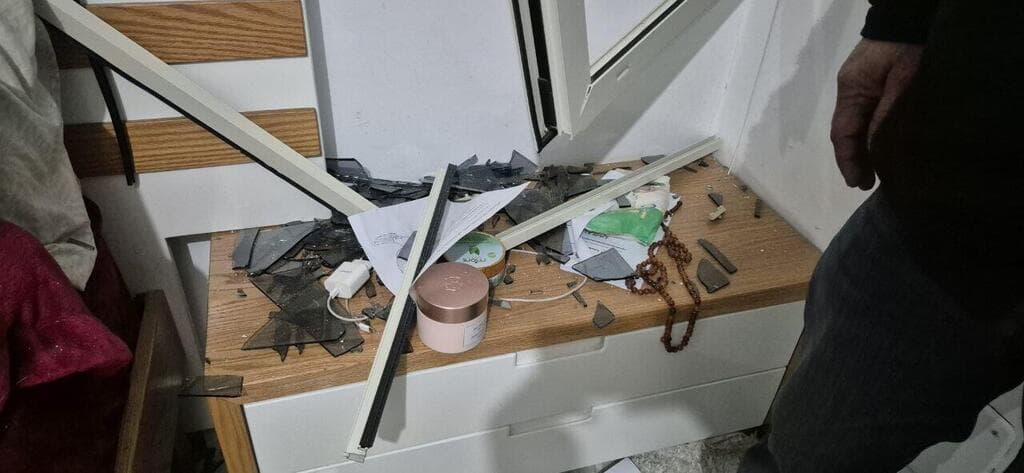 ההרס בביתו של מוסא גריפאת מזרזיר