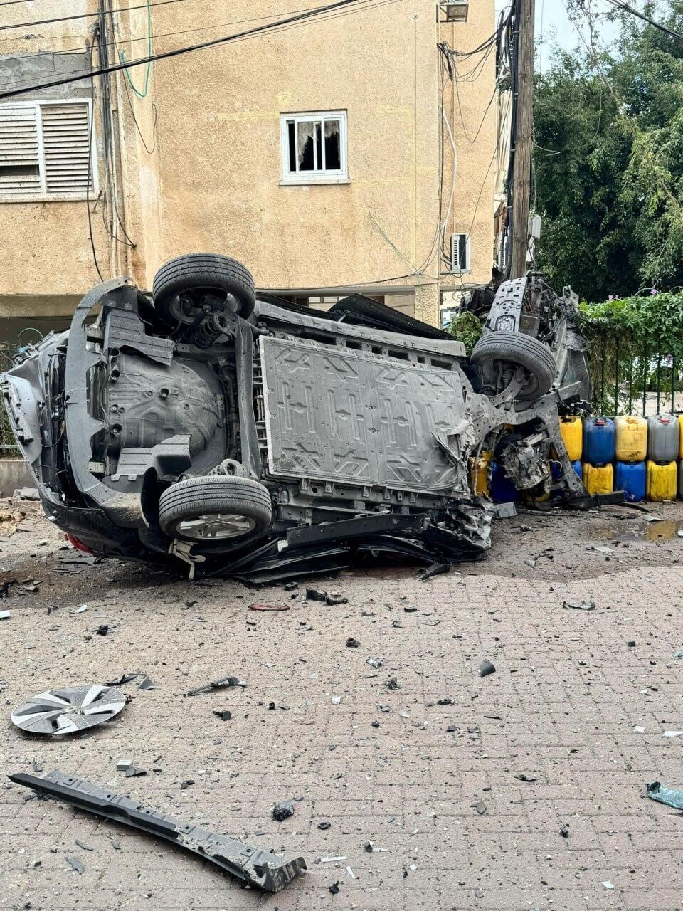 צילום: כבאות והצלה לישראל אחת מזירות הנפילה בראשון