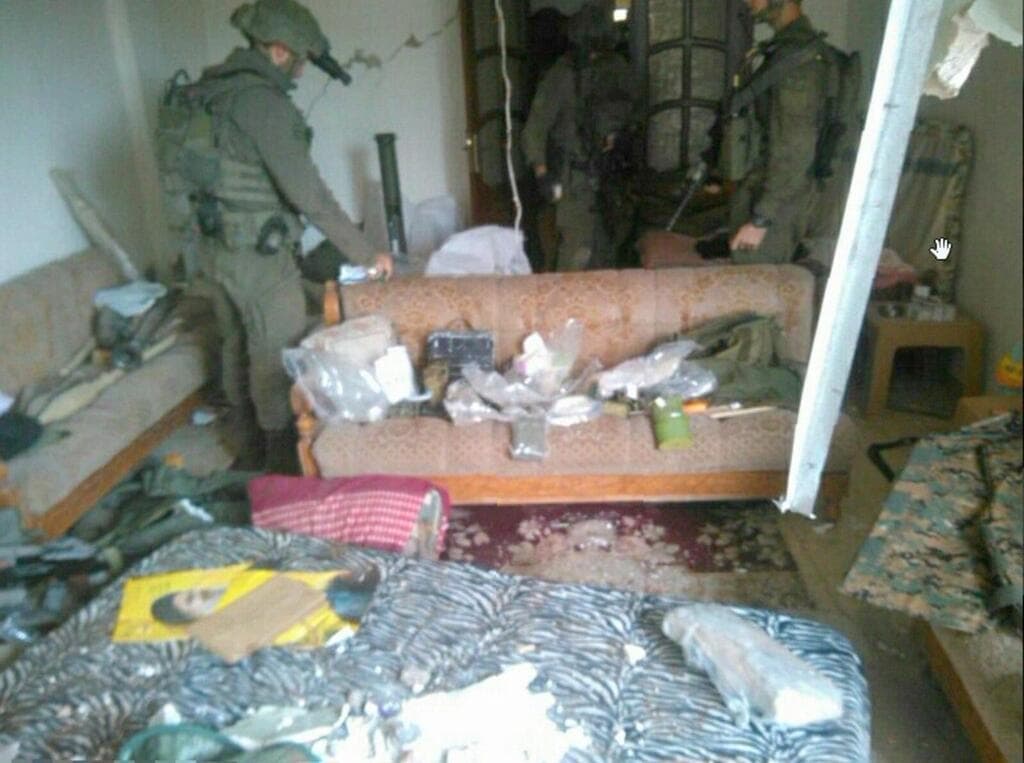 צילום: דובר צה"ל אמצעי הלחימה שאותרו