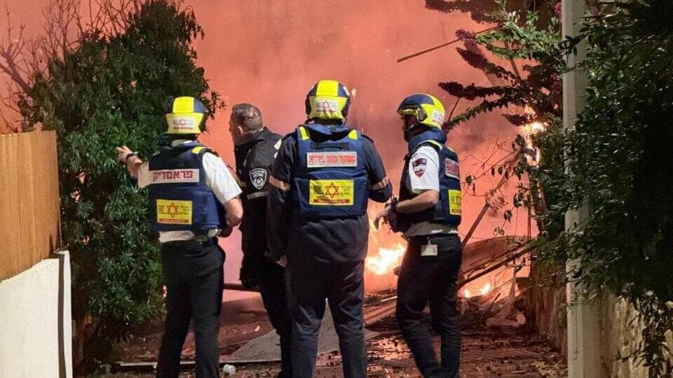 צילום: תיעוד מבצעי מד"א זירת הנפילה באיזור נהריה
