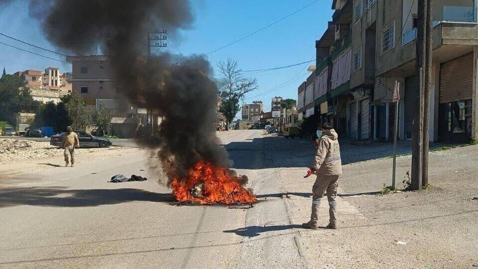 זירת התקיפה תקיפת אופנוע באזור הכפר א-דויר בדרום לבנון