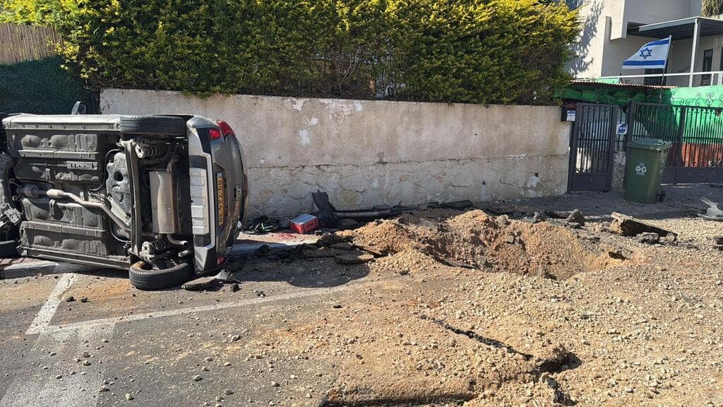 צילום: מאיר תורג'מן זירת פגיעה בראשון לציון