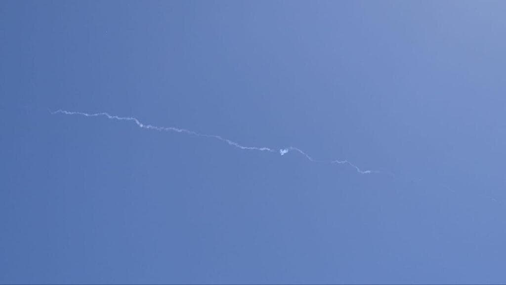 צילום: רענן בן צור יירוטים בשמי המרכז של מטח מאיראן - שאגת הארי