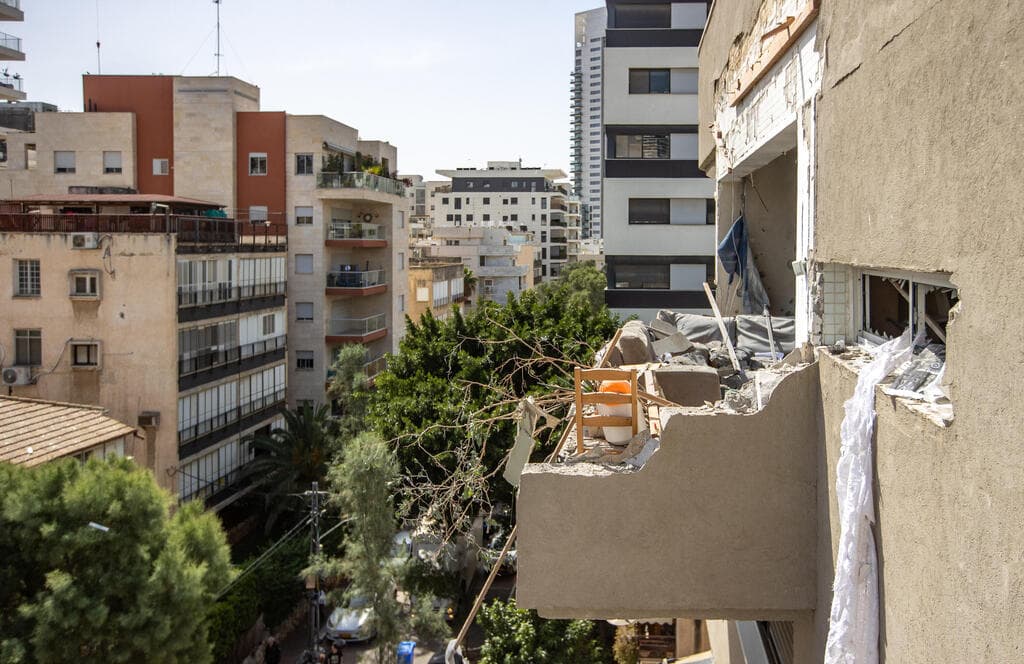 זירת הנפילה ברמת גן