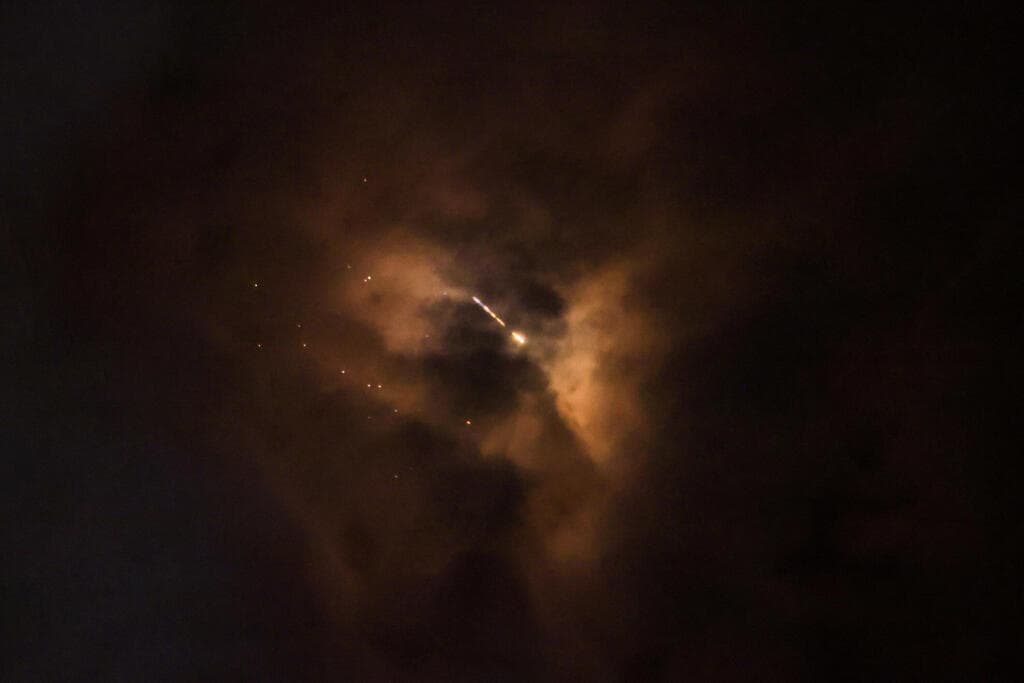 שיגור טיל מתפצל לדרום