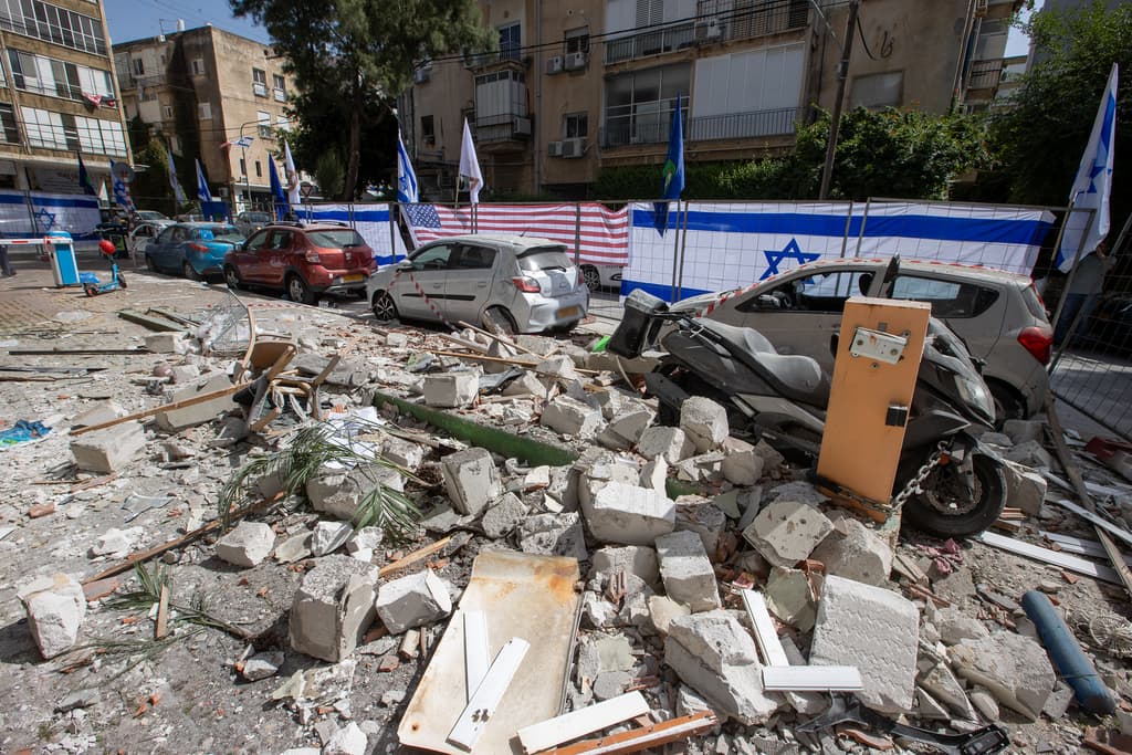 זירת הנפילה ברמת גן