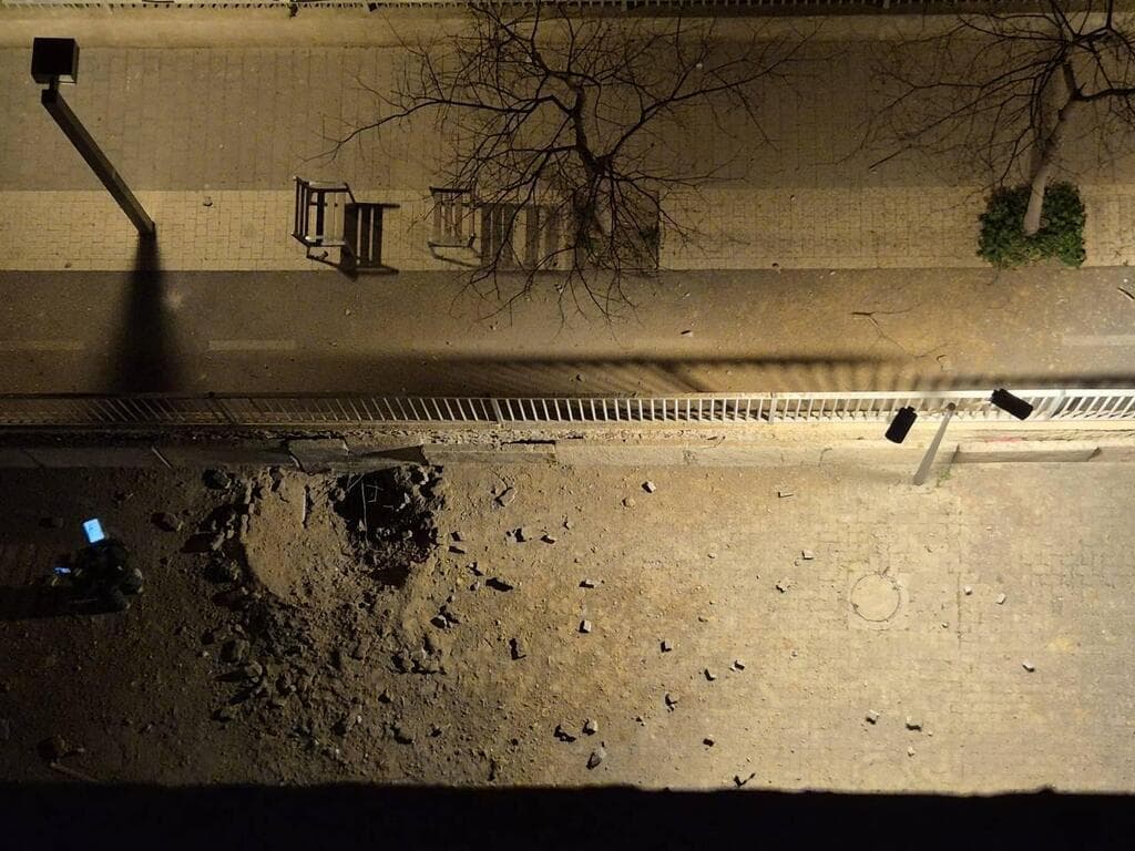 זירת נפילה בתל אביב