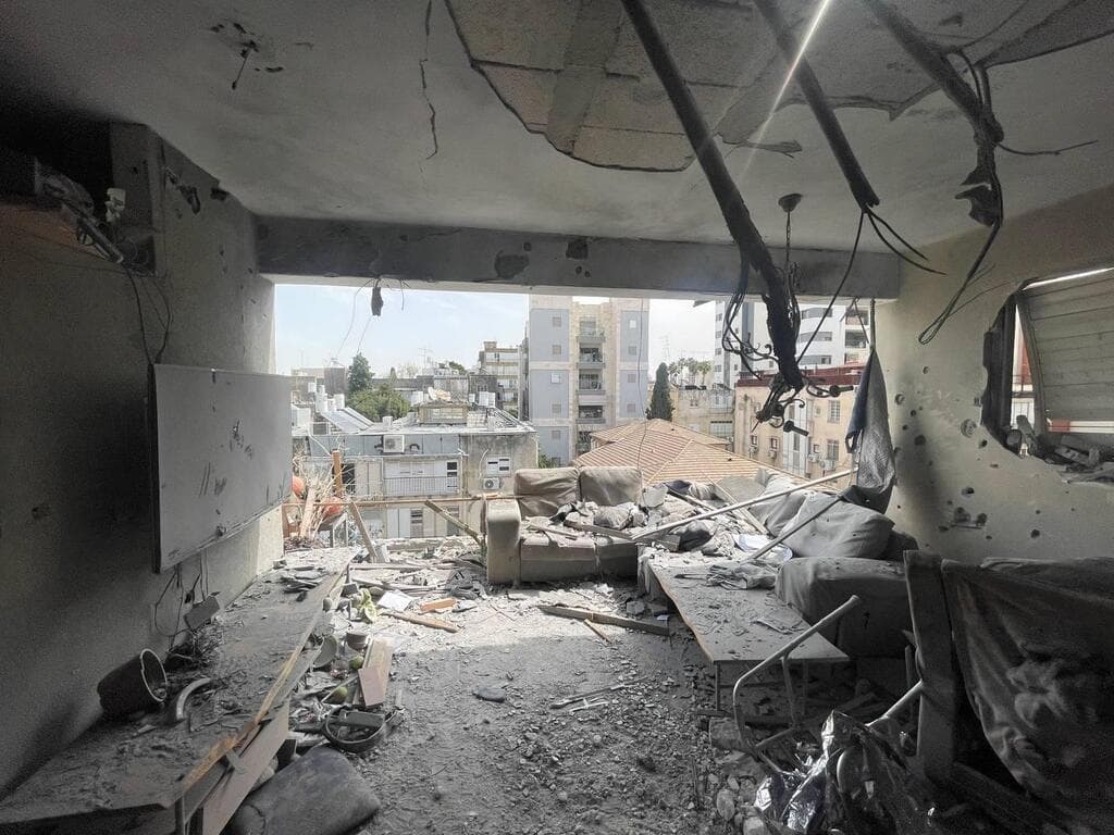 זירת הנפילה ברמת גן