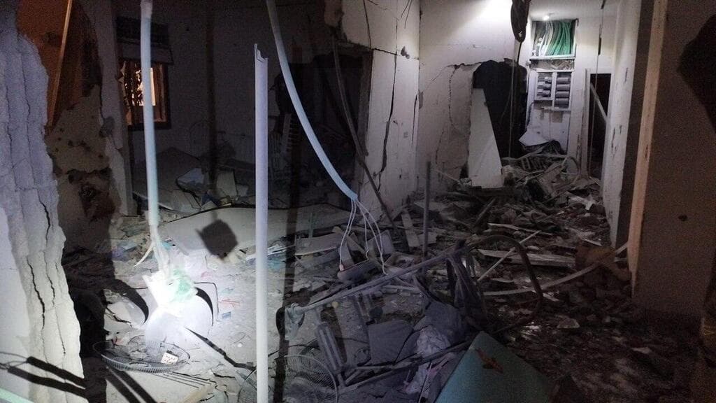 פגיעה ישירה במושב עדנים