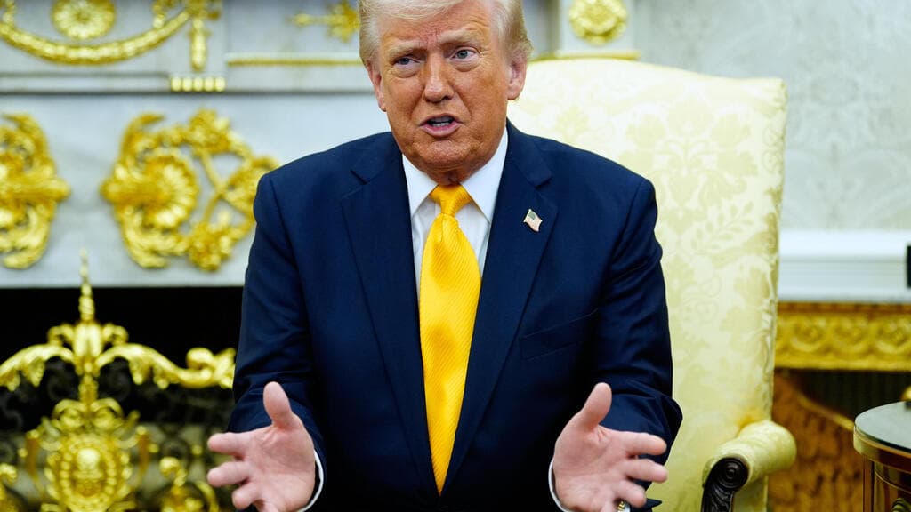 צילום: AP Photo/Alex Brandon טראמפ