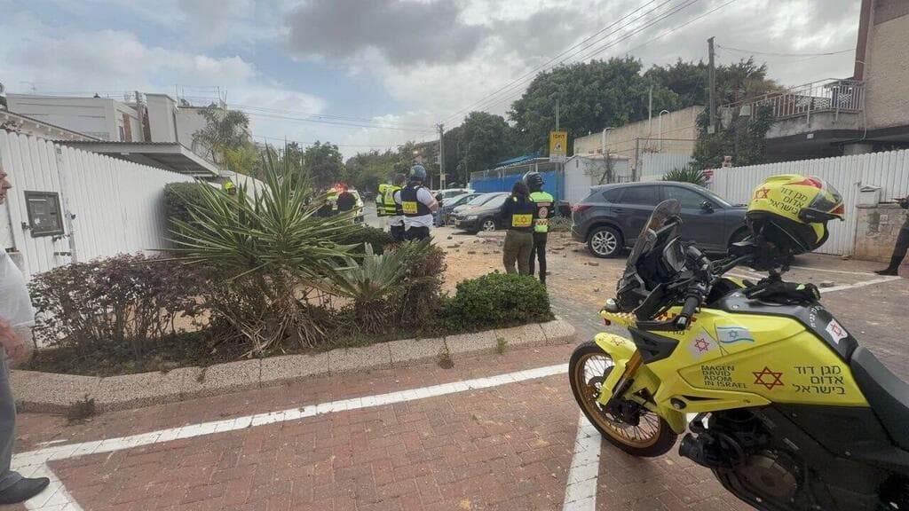 נפילת רסיס בראשון לציון