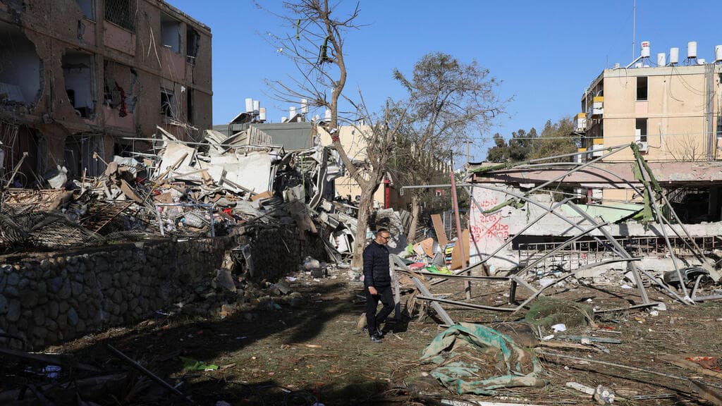 זירת הפגיעה בדימונה