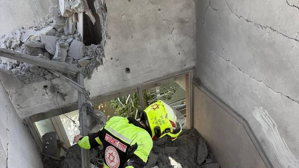 זירת הפגיעה בתל אביב