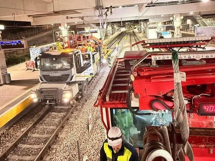 פגיעה בתשתיות הרכבת