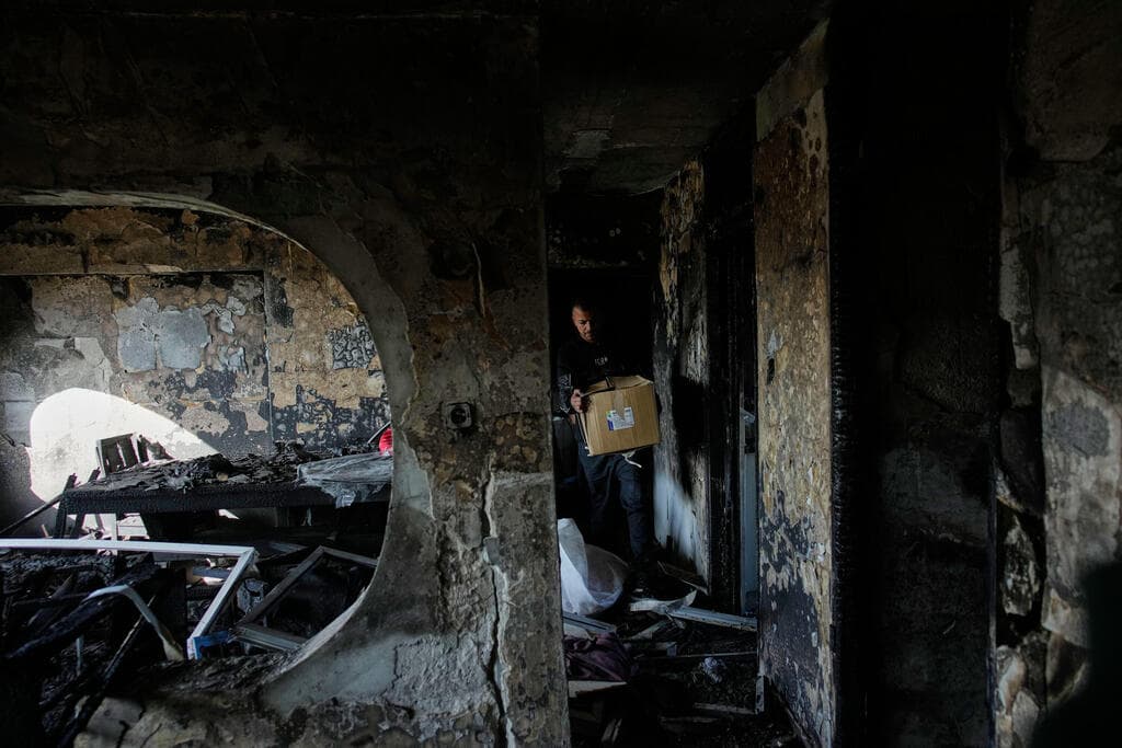 זירת הפגיעה בדימונה