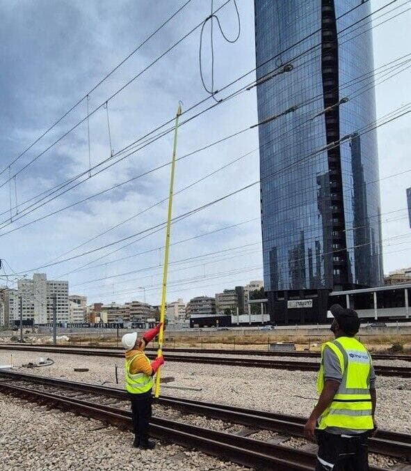 פגיעה בתשתיות הרכבת