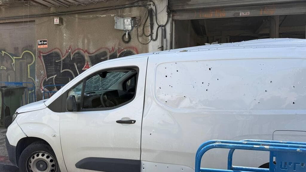 זירת הפגיעה בתל אביב