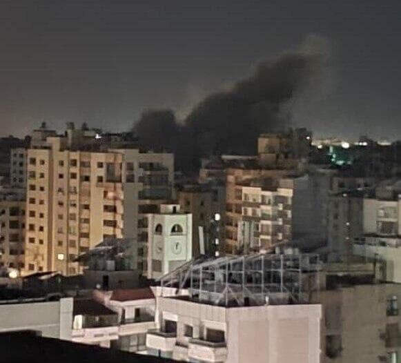 תקיפות ברובע הדאחייה בביירות