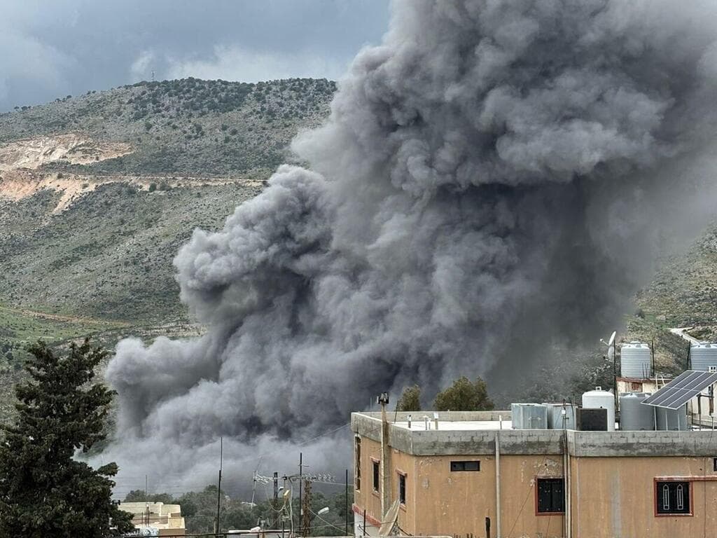 תיעוד מתקיפת גשר א-דלאפה בדרום לבנון