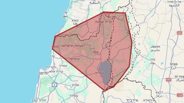 שיגורים לעבר הצפון