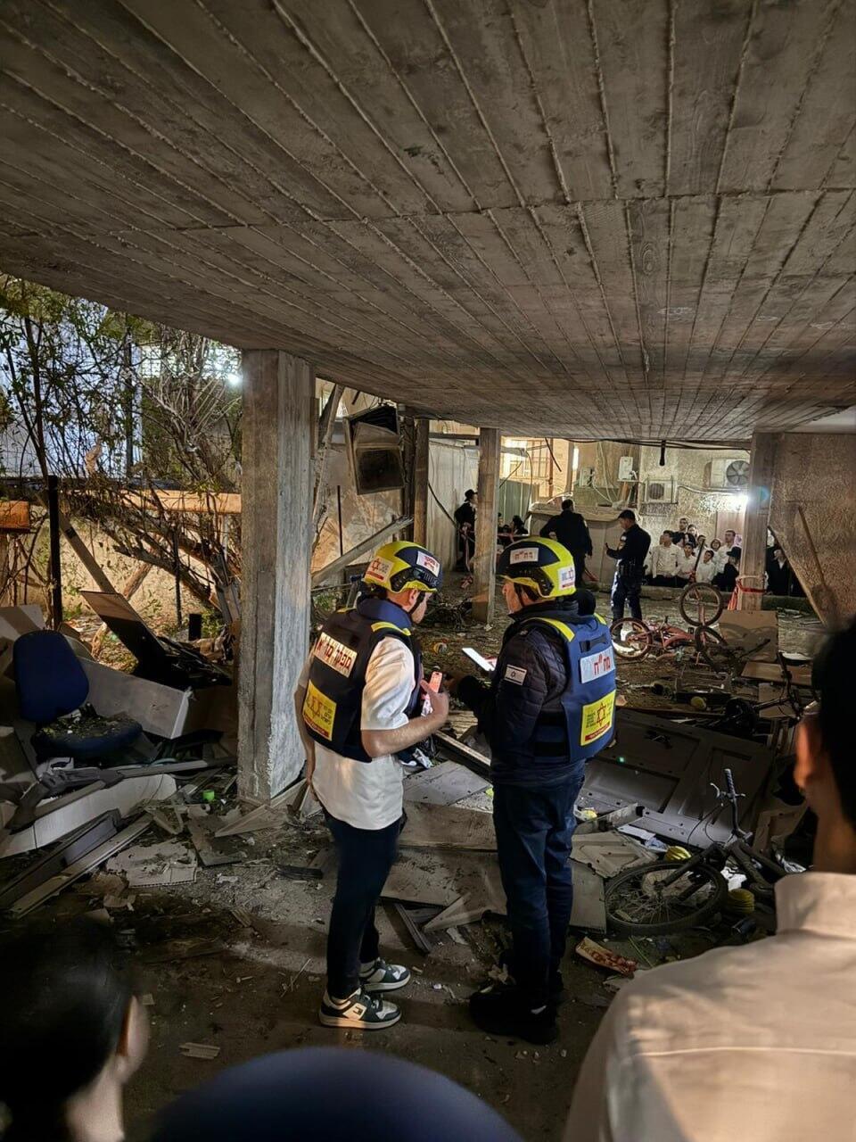 פגיעה במבנה בבני ברק