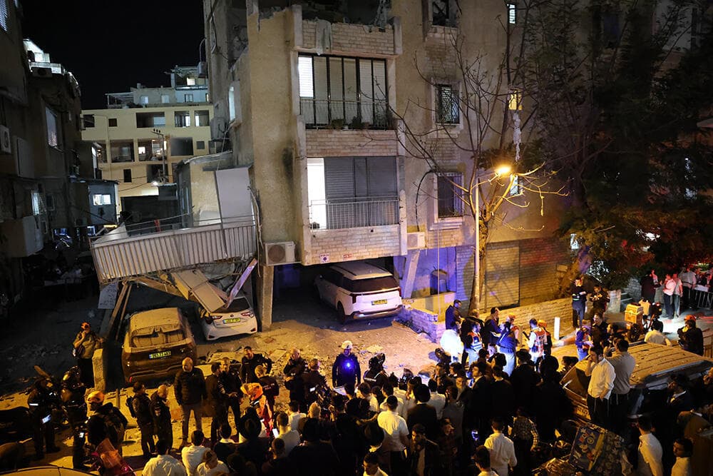 פגיעה במבנה בבני ברק