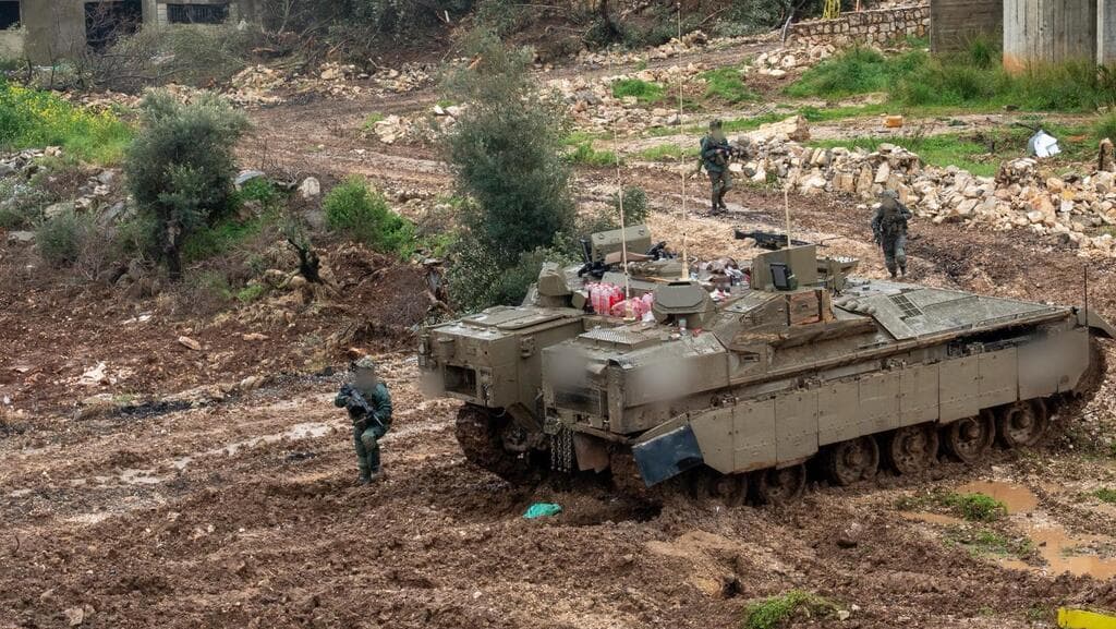 כוחות אוגדה 36 ממשיכים להעמיק את הפגיעה בתשתיות הטרור של חיזבאללה בדרום לבנון