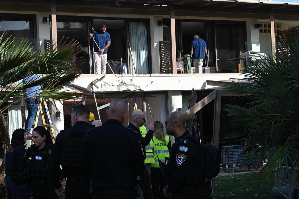 צילום: יובל חן נפילת רסיסים במלון דן אכדיה הרצליה