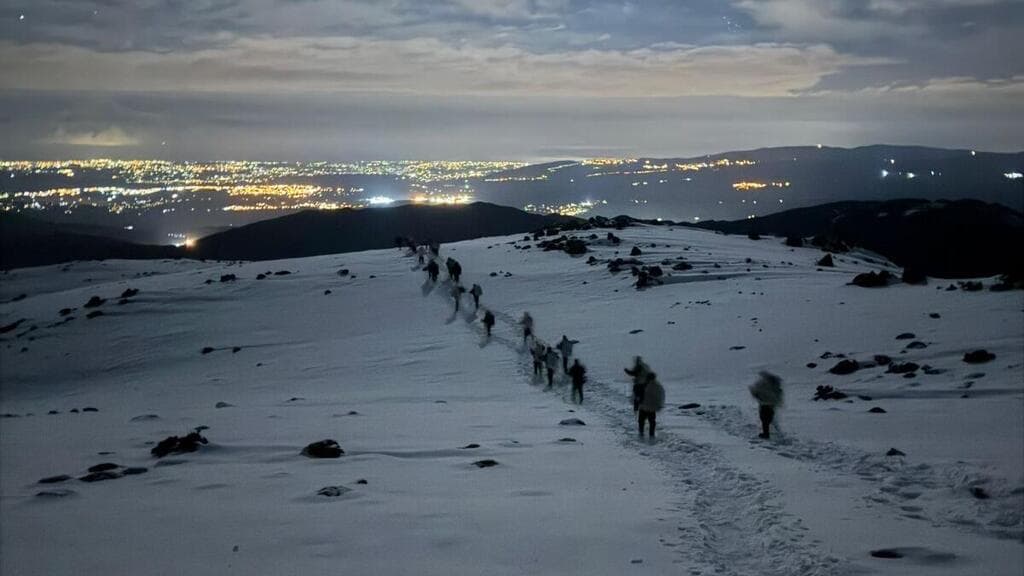  כוחות יחידת האלפינסטים בפעילות חוצה גבול מהחרמון הסורי לדרום לבנון