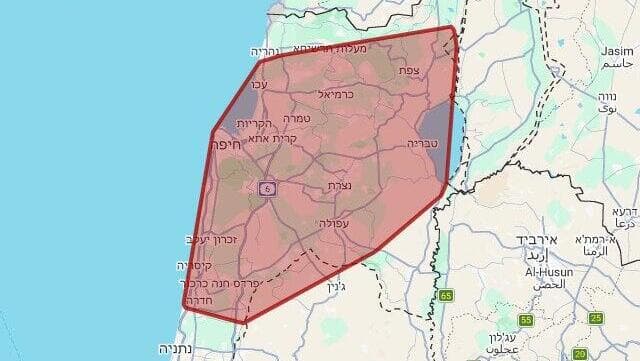 מפת אזעקות צבע אדום - צופר