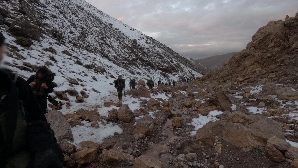  כוחות יחידת האלפינסטים בפעילות חוצה גבול מהחרמון הסורי לדרום לבנון