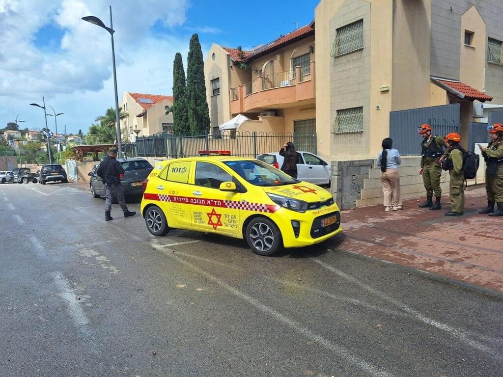 צילום: תיעוד מבצעי מד"א פגיעה בחיפה