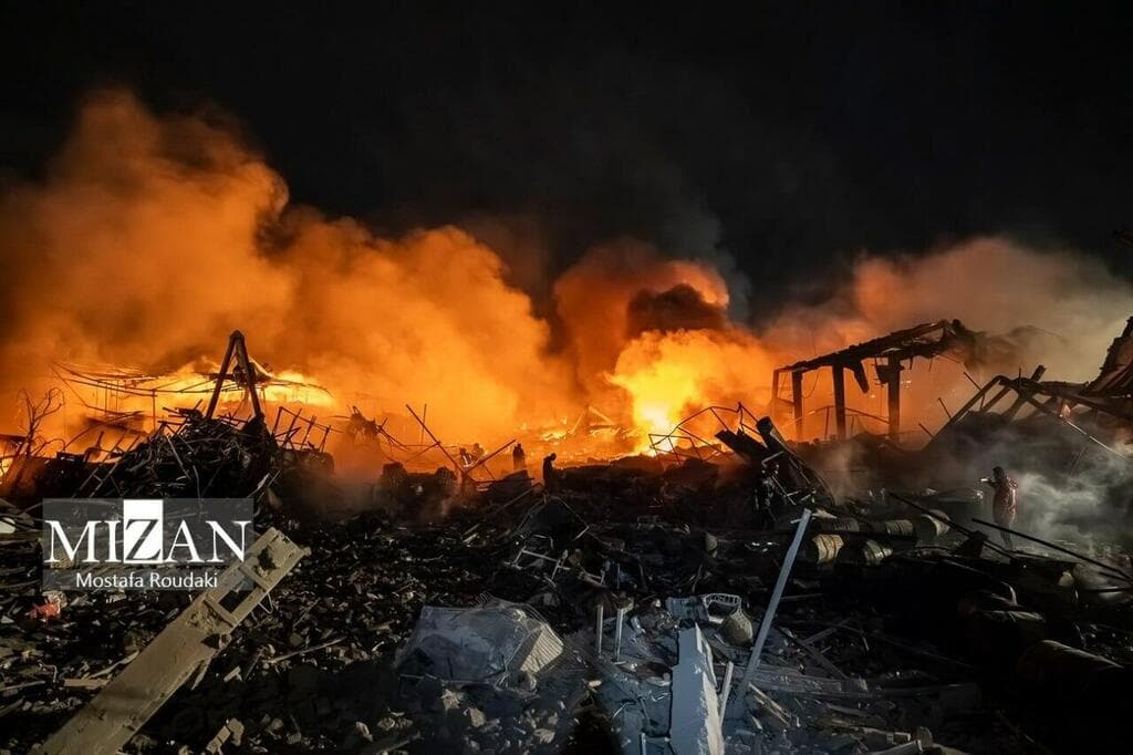 מפעל שהותקף בדרום טהרן