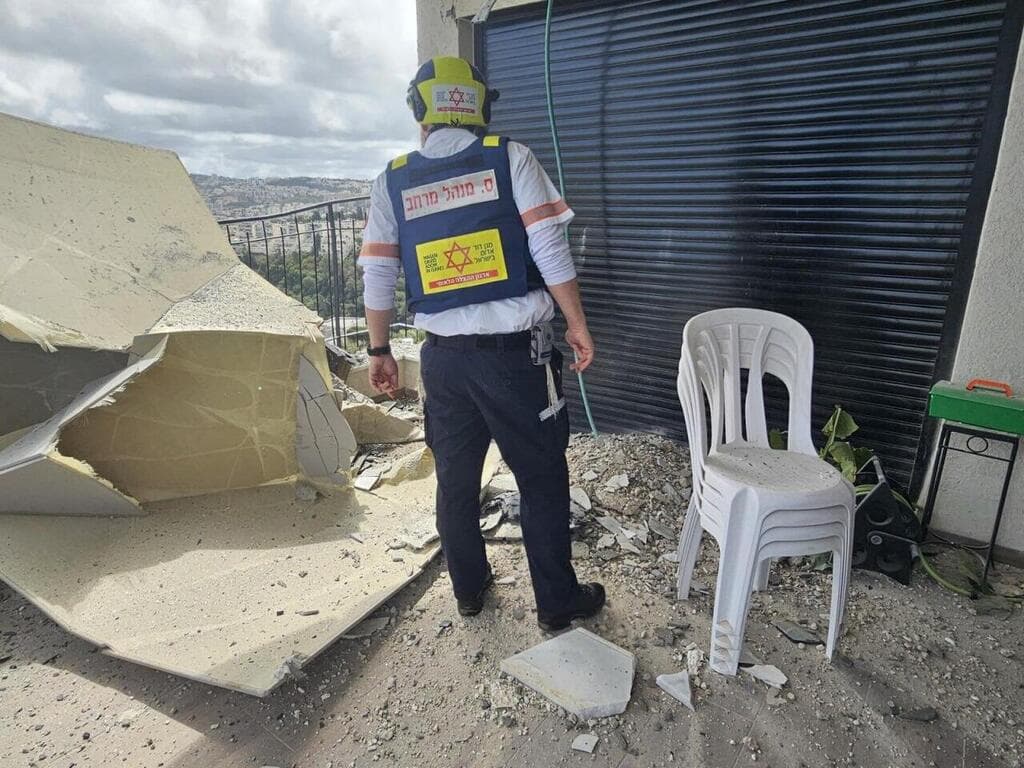 צילום: תיעוד מבצעי מד"א פגיעה בחיפה