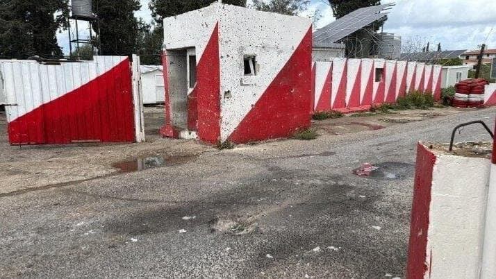 המחסום של צבא לבנון שנטען כי הותקף מחסום של צבא לבנון שהותקף