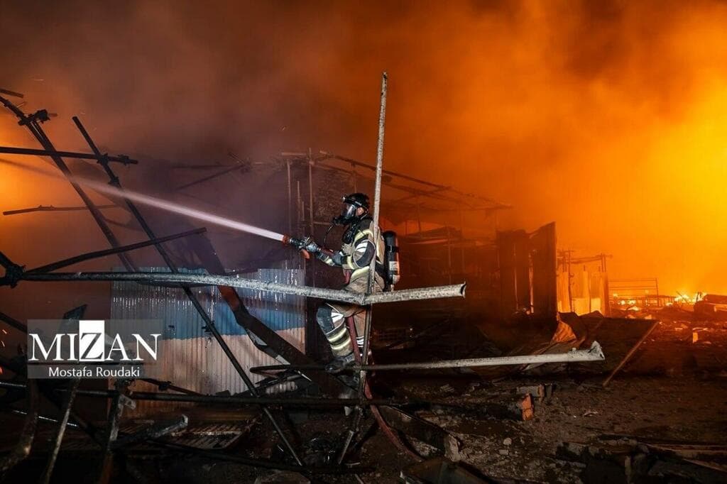 מפעל שהותקף בדרום טהרן