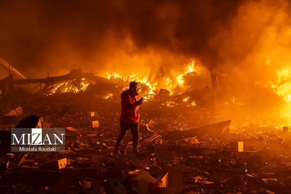 מפעל שהותקף בדרום טהרן