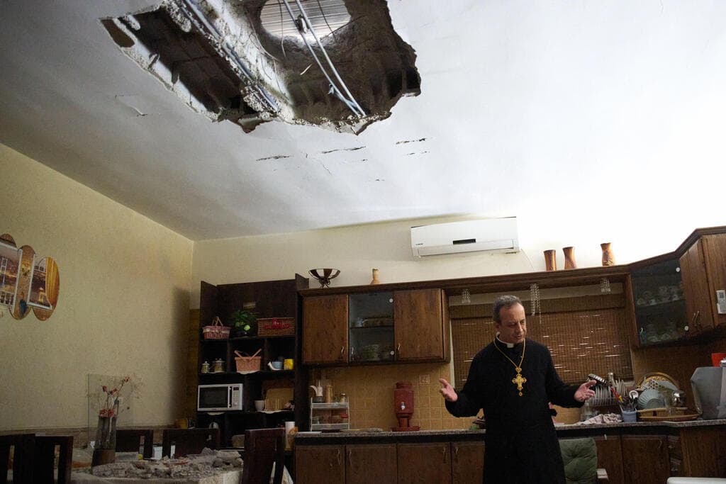 צילום: AP Photo/Ariel Schalit ההרס שפרעם