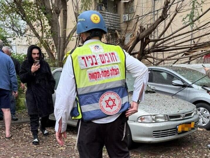 צילום: תיעוד מבצעי מד״א נפילות ברמת גן ופתח תקווה