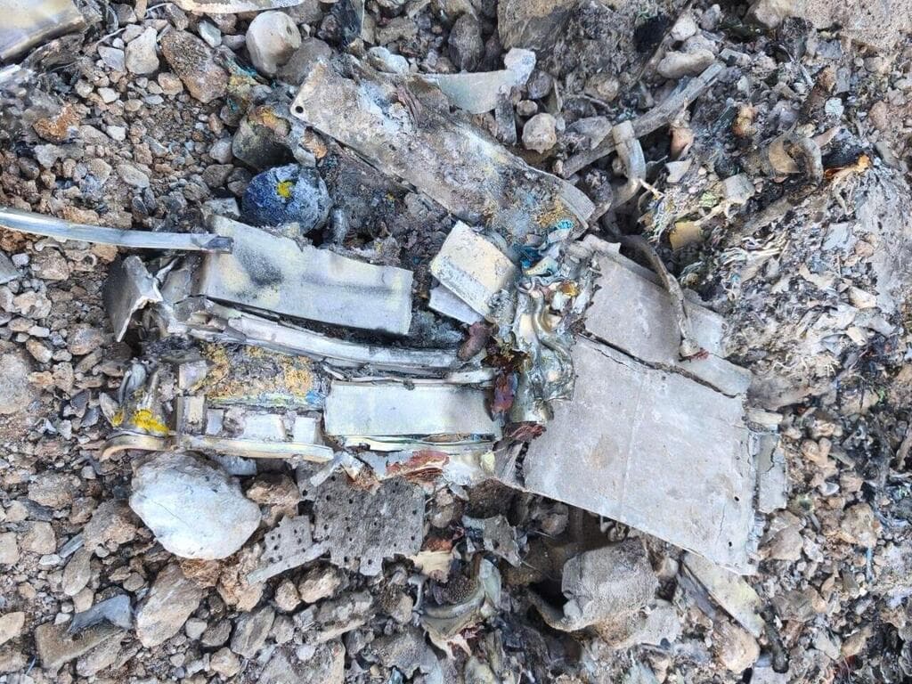 תמונות של שרידי המטוס לכאורה שהוצגו בטלוויזיה האיראנית הטלוויזיה האיראנית הציגה לכאורה התרסקות מטוס F-35