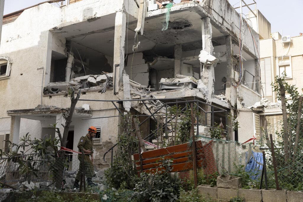 הנזקים ברמת גן (צילום: Amir Levy/Getty Images) הנזקים ברמת גן